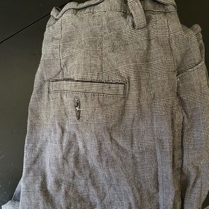 long checkered pants